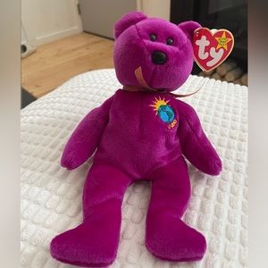 RARE “Mellenium” TY beanie baby bear